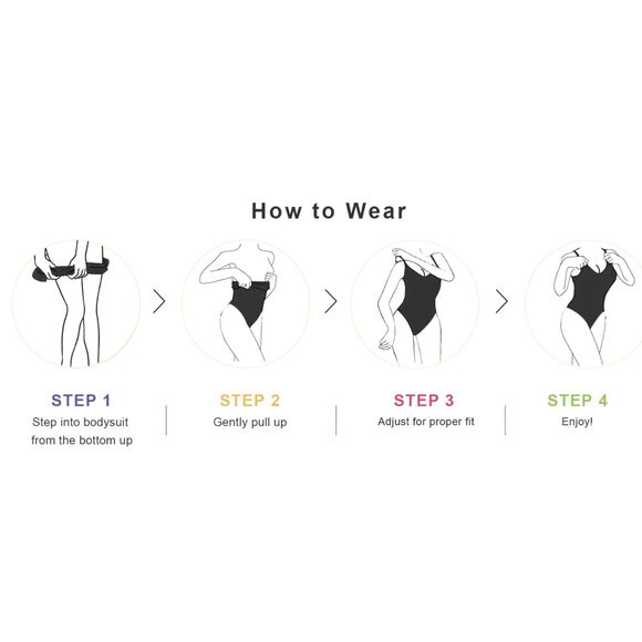 NWT SHAPERX Women's Shapewear Bodysuit Tummy Control Body Shaper Body Suit, L/XL - Picture 11 of 12